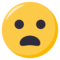 Frowning Face With Open Mouth emoji on Emojione